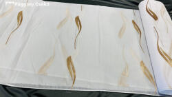 fuggonyoutlet Méteráru, Seda, Voile, fehèr alapon bronz, 280 cm