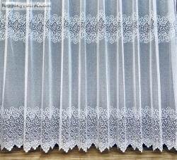 fuggonyoutlet Méteráru, Vizilufi , Vitrázs Függöny, Zsakar, fehér, 120 cm