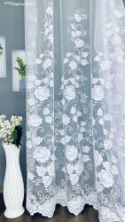 fuggonyoutlet Méteráru, Rózsa, , jeges fehér, 280 cm