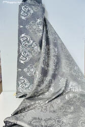 fuggonyoutlet Méteráru, Sötétítő , ezüst barok, 150 cm