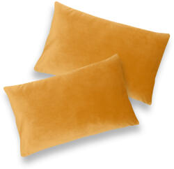fuggonyoutlet Velvet bársony párnahuzat, sárga, 30x50, 2 db/csomag