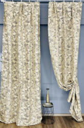 fuggonyoutlet Sötétítő, Rombusz minta barna, 2x140x260 cm, 2db-os csomag