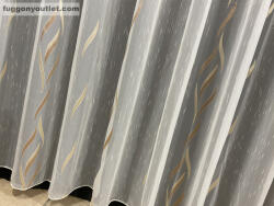 fuggonyoutlet Méteráru, Azra, Voile, krém alapon arany, 280 cm