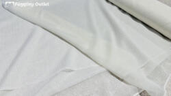 fuggonyoutlet Méteráru, Voile, Hópehely, krém, 280 cm