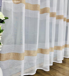 fuggonyoutlet Kapadokya, fehér alapon barna, 300x200 cm