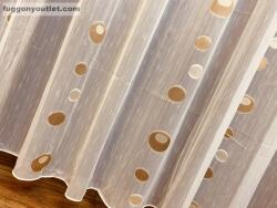 fuggonyoutlet Voile, Bolygók, krém alapon arany, 300x260 cm