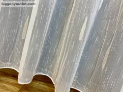 fuggonyoutlet Voile, eső csepp, fehér alapon arany, 300x260 cm