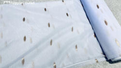 fuggonyoutlet Méteráru, Asiye, Voile, fehèr alapon bronz, 280 cm