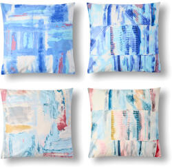 fuggonyoutlet Velvet bársony nyomott mintás párnahuzat, 45x45, 4 db/csomag