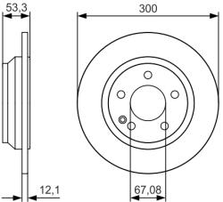 Bosch 0 986 479 D12 Disc frana