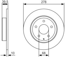 Bosch 0 986 479 C22 Disc frana