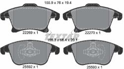 TEXTAR 2226901 Q+ set placute frana disc