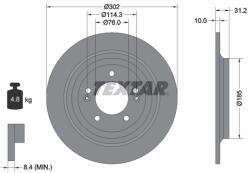 TEXTAR 92293403 PRO Disc frana