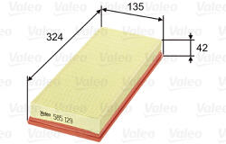 VALEO 585129 Filtru aer