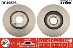 TRW DF4962S Disc frana - e-autoshop