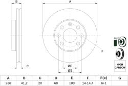 Bosch 0 986 478 192 Disc frana