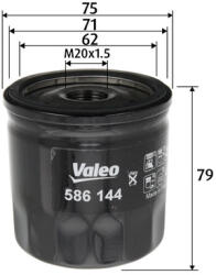 VALEO 586144 Filtru ulei
