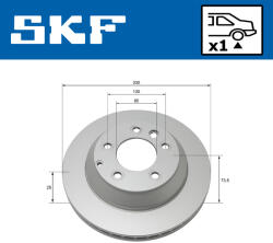 SKF VKBD 90136 V1 Disc frana