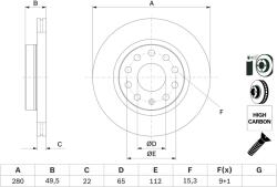 Bosch 0 986 479 098 Disc frana