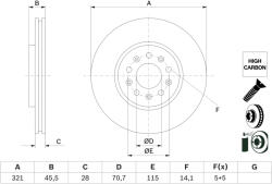 Bosch 0 986 479 F03 Disc frana