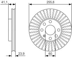 Bosch 0 986 479 R76 Disc frana