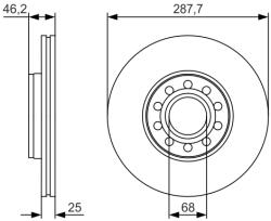Bosch 0 986 479 S19 Disc frana