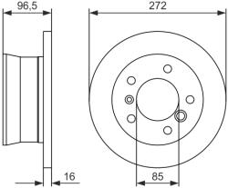 Bosch 0 986 479 B33 Disc frana