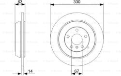 Bosch 0 986 479 330 Disc frana