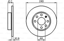 Bosch 0 986 479 189 Disc frana