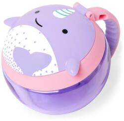 Skip Hop Zoo snack tároló doboz tetővel Narvál