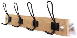  Cuier din lemn natur cu 4 agatatori (aac0378)