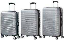 Samsonite FLASHLINE négykerekű három részes bőröndszett-Ezüst - taskaweb