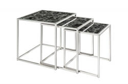 Invicta Elements márvány hatású üveg szett fekete króm (KHM-40096)