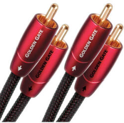 AudioQuest Cablu audio Audioquest Golden Gate, 2x RCA Male - 2x RCA Male, 2m, negru-rosu (GOLDG02R)