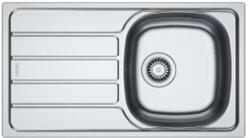Franke Chiuveta inox Franke SKL 611-78/44 ST, dreptunghiulara, 1 cuva si picurator pe partea stanga, 78x43.5x15 cm, adancime cuva 15 cm, Inox dekor, 101.0715. 815 (101.0715.815) Chiuveta