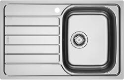 Franke Chiuveta bucatarie inox Franke SKL 611-78/50 ST, dreptunghiulara, 1 cuva si picurator pe partea stanga, 78x50x15 cm, adancime cuva 15 cm, Inox dekor, 101.0716. 655 (101.0716.655) Chiuveta