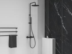 RAVAK Espirit termosztátos zuhanyoszlop szettel ES 091.20BLM, Black Matt