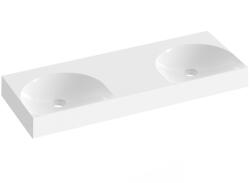 RAVAK Lite 120 duplamosdó fehér, túlfolyó és csaptelep furat nélkül