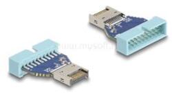 Delock USB 10 Gbps átalakító, tűfejes csatlakozó USB E-típusú belső A kulcs csatlakozó (DL67130) (DL67130)