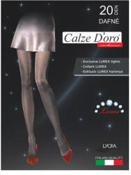 Calze D'oro Dafne harisnyanadrág 20 den lurex mintás nero 4