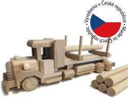 Tonap Camion din lemn masiv de fag, fără tratament, fabricat în Č (DH9) Decoratiune camera copii