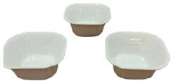 Excellent Houseware Három saláta/szósz/sznack tál készlet Excellent Houseware, porcelán, 9, 5x4, 5 cm, fehér (KO-798000010C)