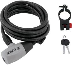 FORCE RON spirál tartóval, 185cm / 8mm, fekete (8592627000126)