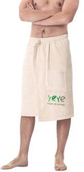 YEYE Made In Nature Férfi szauna törölköző, Yeye Made In Nature, Pamut, Ecru, L/XL (YEYE-KILTL/XLECRU)