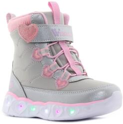 Wink - Mihr villogó ezüst gyerek bakancs Méret: 30 (HE42132-1GY-30)