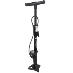  Kerékpárszivattyú 11 bar nyomásmérővel, 60cm, Alumínium/műanyag, Fekete színű (BA-0045-4166)
