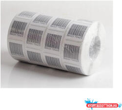  Etikett címke áruvédelmi (RF címke) álvonalkóddal 40x40mm, tekercses 1000 címke/tekercs (59970) - nyomtassotthon