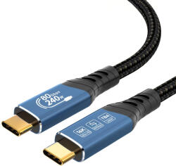 PremiumCord USB 4 240W 16K 60Hz 80Gbps kábel 1.2m (KU4CA12) (KU4CA12)