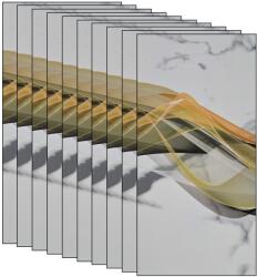 NEXTLY 50 db NEXTLY öntapadós márvány utánzat tapéta készlet, vízálló, állítható, erős ragasztó, könnyen felszerelhető, fedőfelület 9 nm, 30x60 cm, 2mm vastagság 116-14v (s50-116-14v)