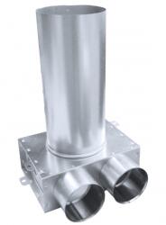  horganyzott acél szelepfogadó 125/2x75mm - mepokerkft - 15 690 Ft